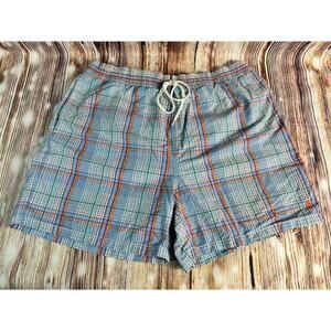 Vintage Polo Ralph Lauren Mens Size X Large Plaid Shorts Swim Suit Trunks 38x5.5